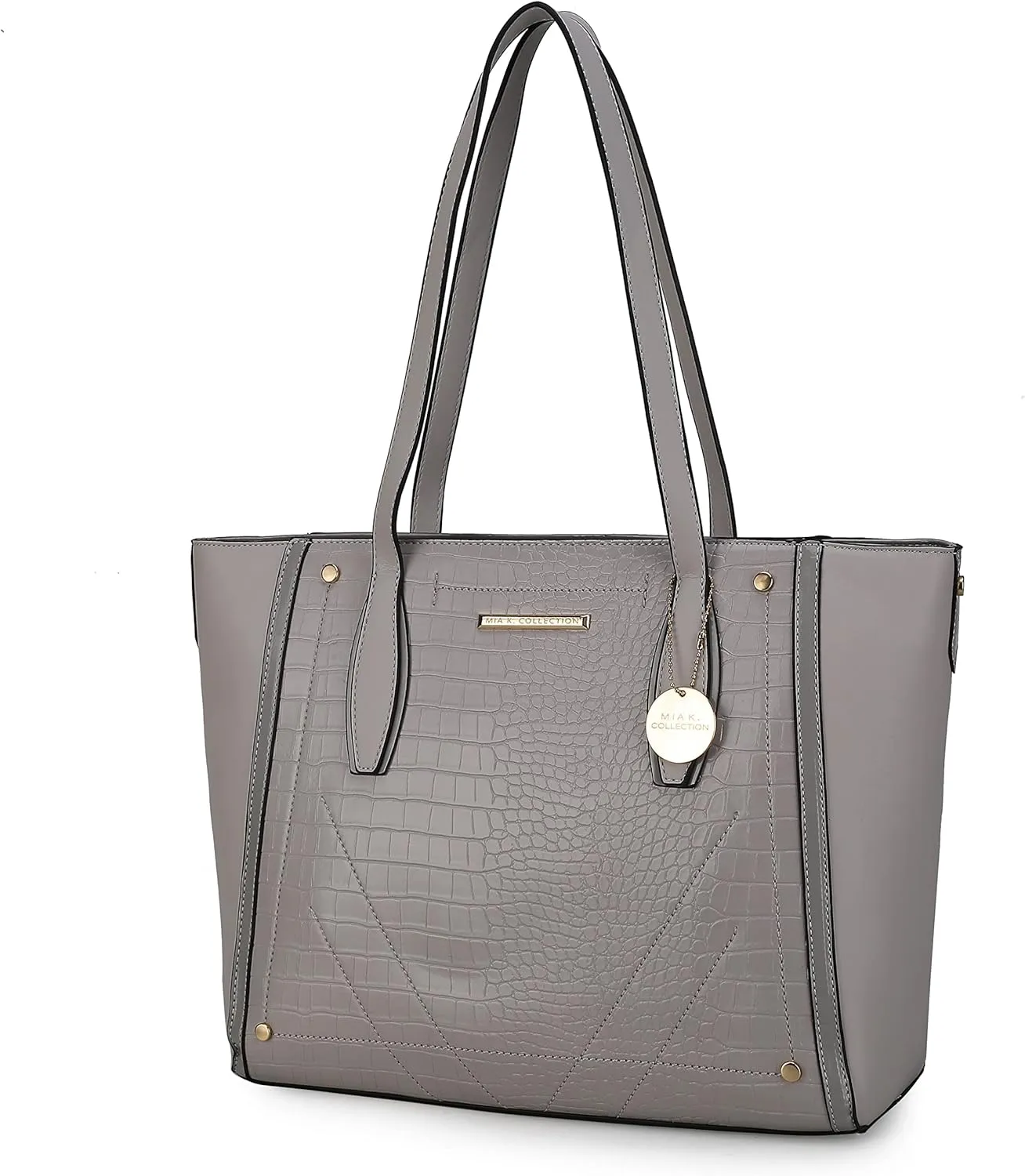 MKF Satchel Handbag for Women: PU Leather Shoulder Bag – Top Handle Tote Purse, Ladies Fashion Pocketbook