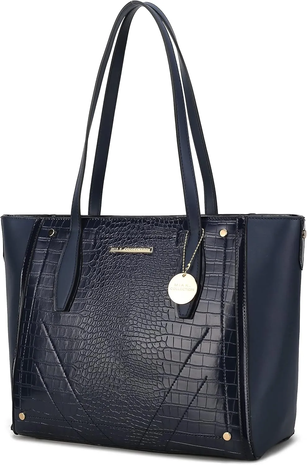 MKF Satchel Handbag for Women: PU Leather Shoulder Bag – Top Handle Tote Purse, Ladies Fashion Pocketbook