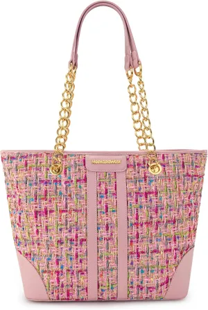 Montana West MEDIUM Tote Bag for Women Quilted Chain Handbags Shoulder Purse