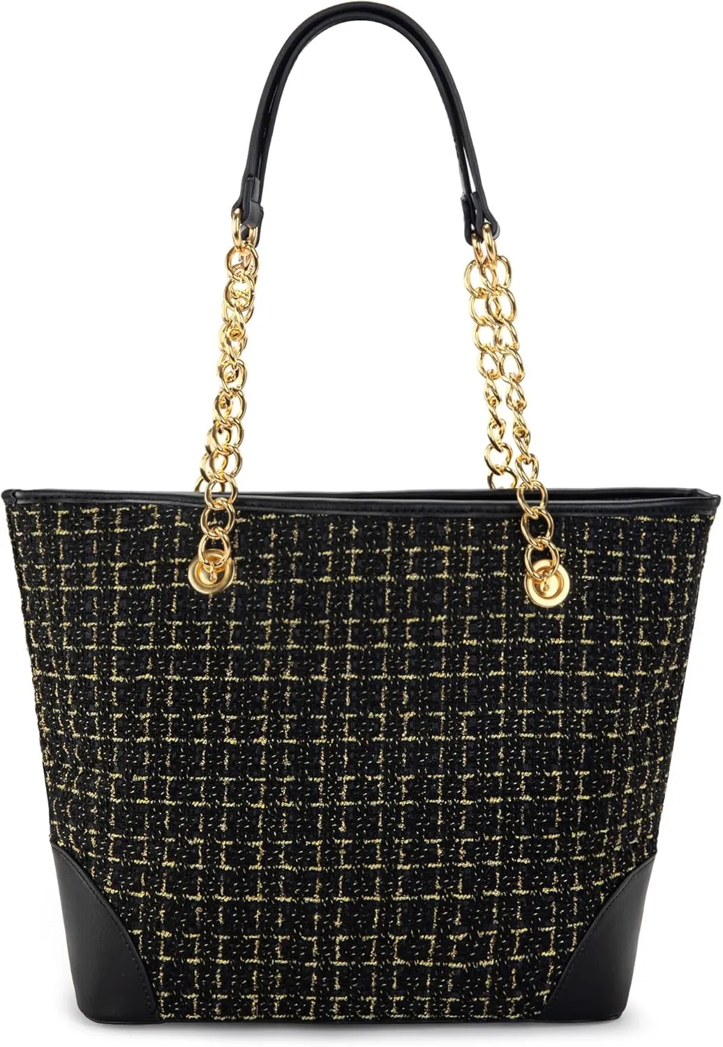 Montana West MEDIUM Tote Bag for Women Quilted Chain Handbags Shoulder Purse