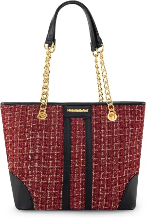 Montana West MEDIUM Tote Bag for Women Quilted Chain Handbags Shoulder Purse