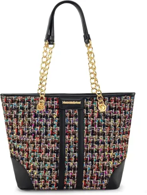 Montana West MEDIUM Tote Bag for Women Quilted Chain Handbags Shoulder Purse