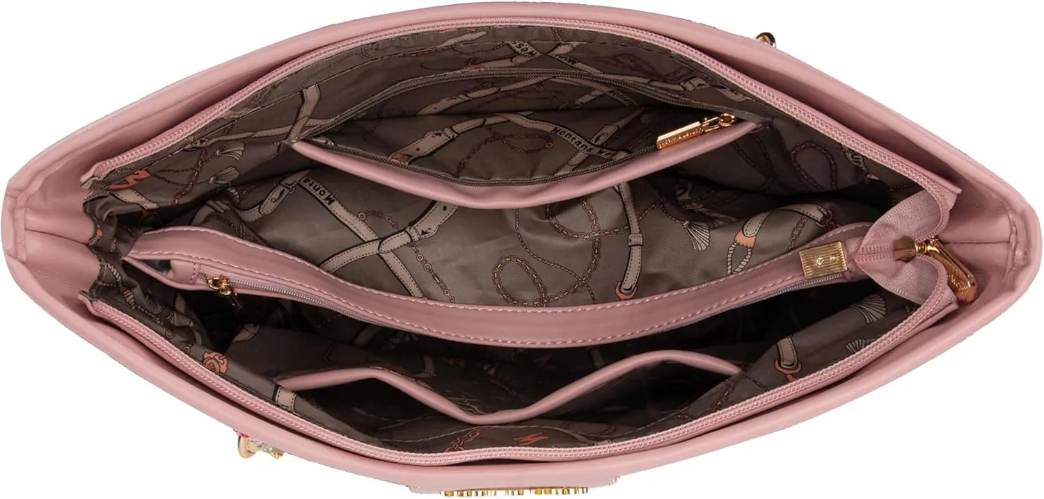 Montana West MEDIUM Tote Bag for Women Quilted Chain Handbags Shoulder Purse