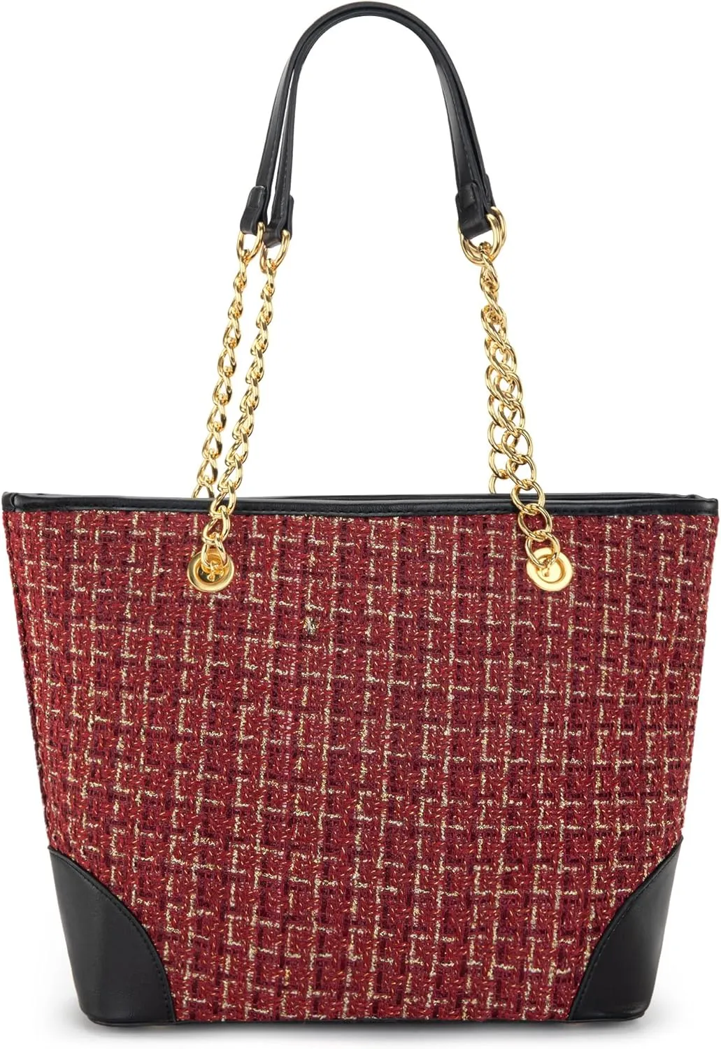 Montana West MEDIUM Tote Bag for Women Quilted Chain Handbags Shoulder Purse