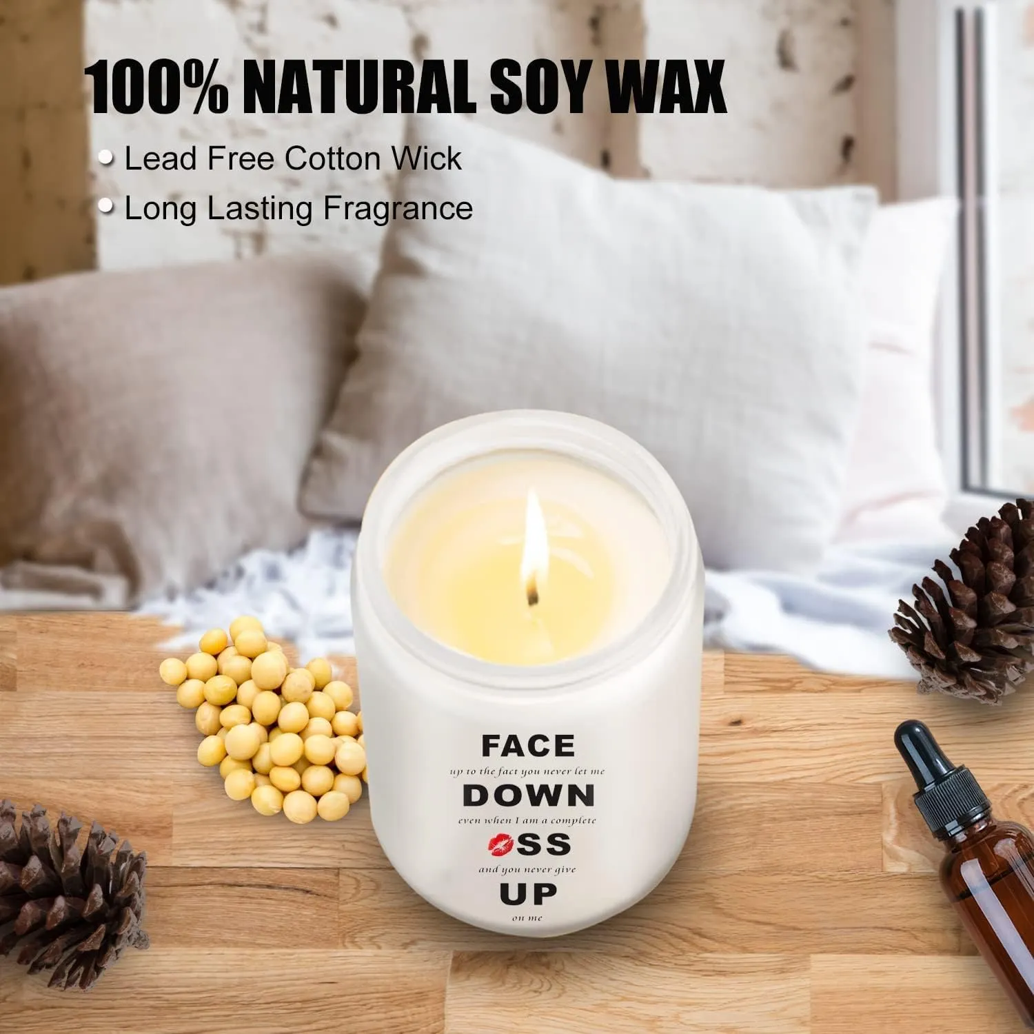 Mother's Day Gifts for Wife from Husband,Romantic Candles Gift for Her Girlfriend Boyfriend Him,Birthday Anniversary Wedding Gift for Couple Women Sexy, Funny Gifts for Her, Wife Candle