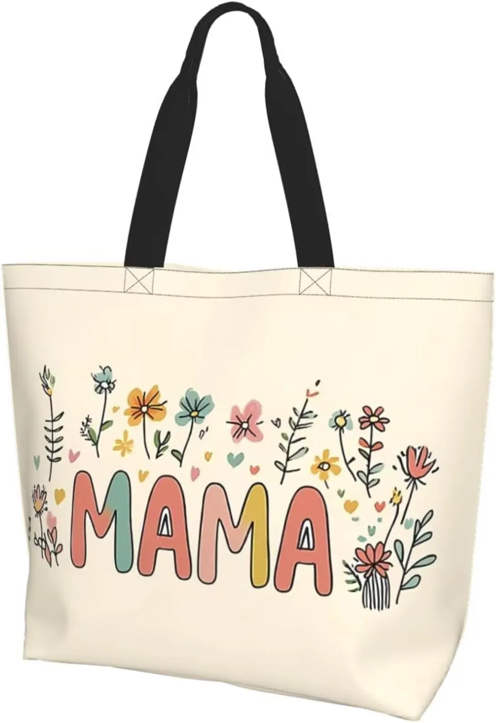Mothers Day Tote Bag With Zipper Women Mom Bags Large Mama tote bag Reusable With Handles Mother Gifts