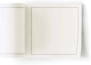 My Drap Basics Cotton Cocktail Napkin, 50 Per Roll, Cream, 4.3 x 4.3 Inch
