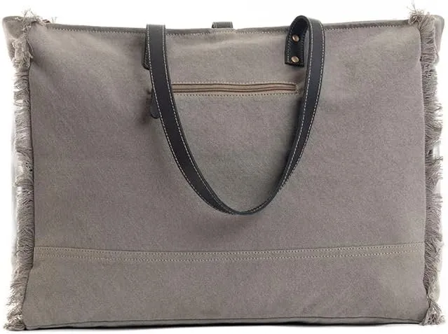 Myra Bag Western Leather Weekender Bag for Women - Upcycled Shoulder Handbag