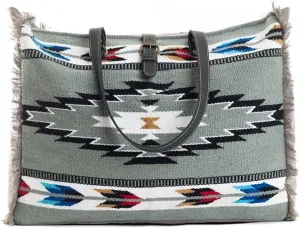 Myra Bag Western Leather Weekender Bag for Women - Upcycled Shoulder Handbag