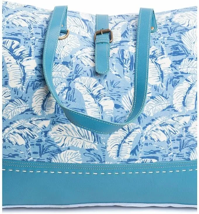 Myra Bag Western Leather Weekender Bag for Women - Upcycled Shoulder Handbag
