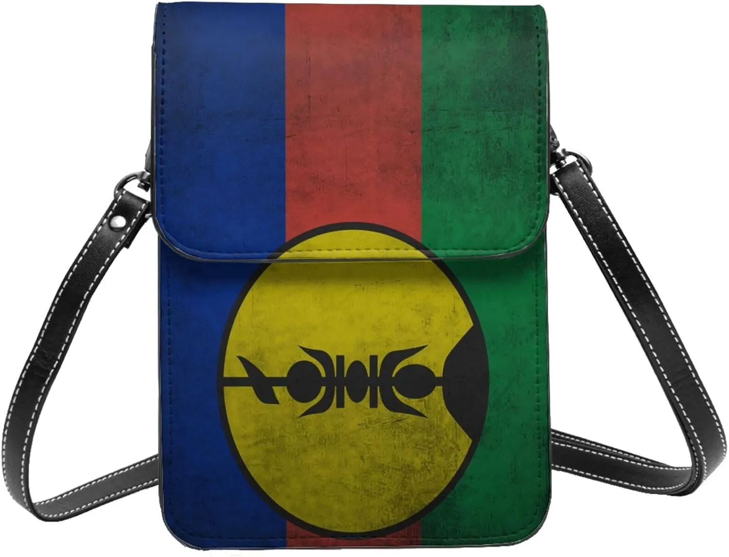 New Caledonia New Caledonian vintage Flag Small Crossbody Bag Is A Shoulder Bag Designed For Women And Girls Cell Phone Crossbody Wallet Purses With Card Slots Adjustable Strap