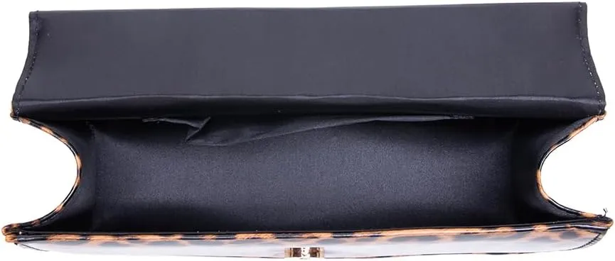 New Leopard Print Shoulder Bag For Women Fashion Designer Bags, PU Leather Ladies Handbag Women Woven Purse