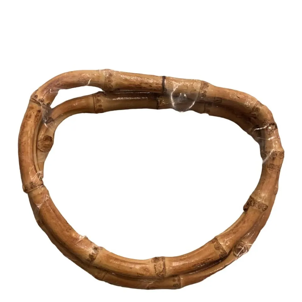 New Unique & Chic Semi-Circle Curved Bamboo Burse Handles Craft Supply