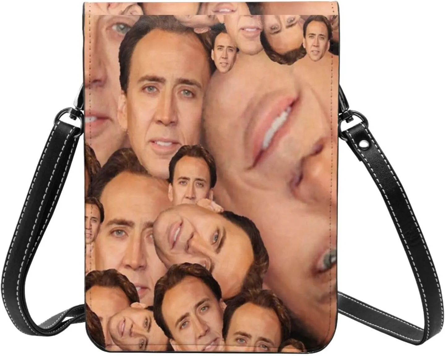 Nic-olas Cage Cell Phone Purse Crossbody Bag for Outdoor Travel Sports Camping Hiking Shoulder Bags