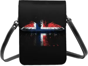 Norway Norse Norwegians Eagle Flag Small Crossbody Bag Is A Shoulder Bag Designed For Women And Girls Cell Phone Crossbody Wallet Purses With Card Slots Adjustable Strap