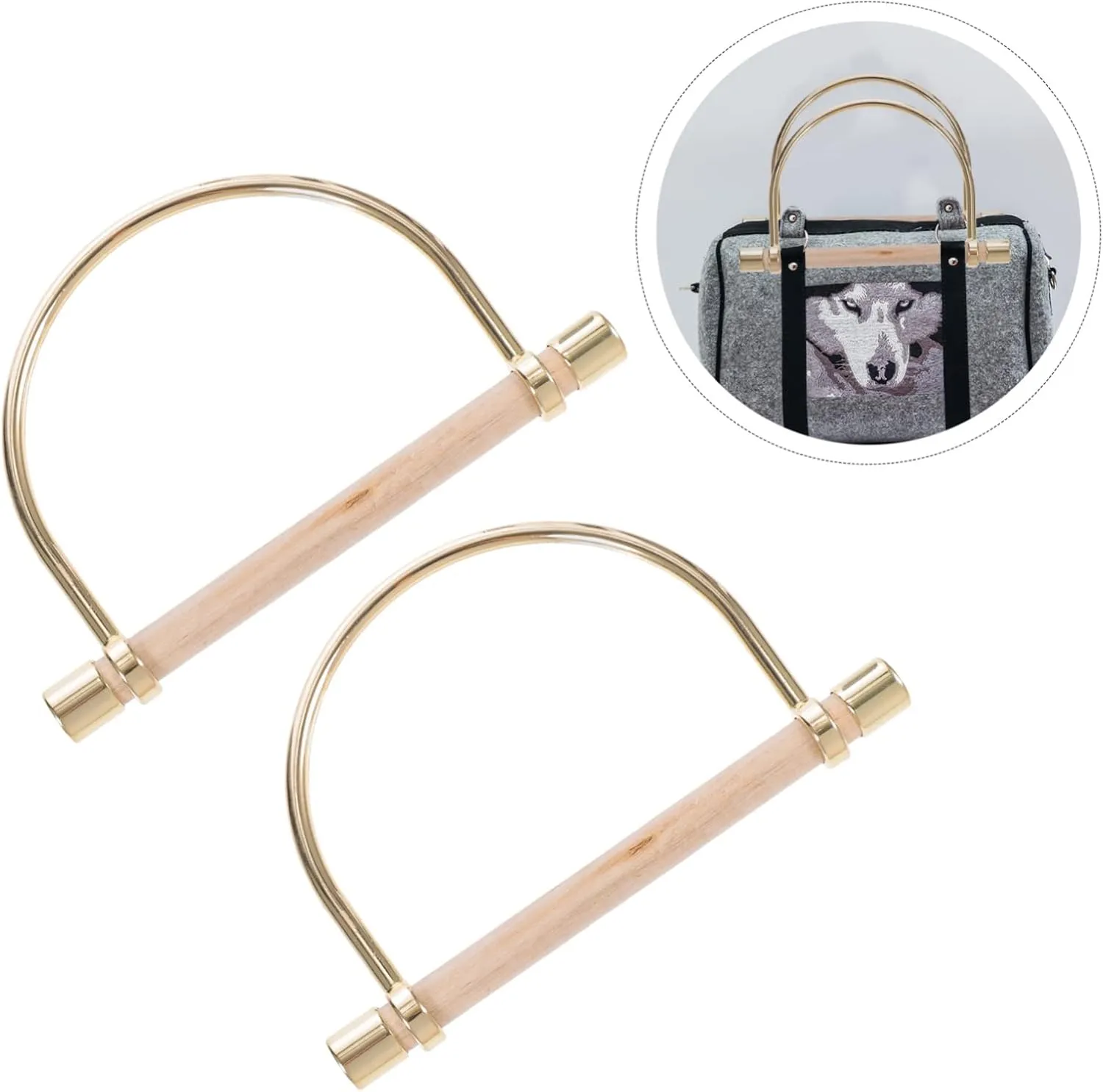 NUOBESTY Sets Handbag Handles for Bag Making DIY Purse Strap Stylish Bag Handles Craftsmanship Easy to Decorate Your Favorite Pcs