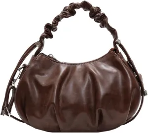 Oagasi Women's Top Handle Bag Crossbody Vegan Soft Leather Purse Dumpling Bag Slouchy Pouch Bag Clutch Purses for Women