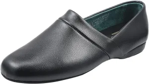 PAMIR Men's Genuine Leather Opera Slippers with Memory Foam Insole and Leather Outsole