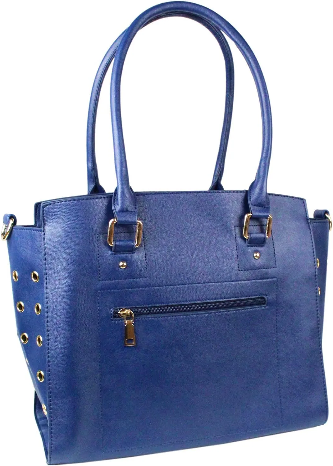 Parisian Pet Dog Purse – Navy Blue Breathable Pets Purse - Fashion Pet Carrier Purse - Leather Purse for Dog Carrying Small and Medium Dogs - Dog Purse Carrier - Adorable Puppy Carrier Handbag