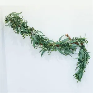 Party 2m Artificial Tree Garland with Willow Faux Green Leaf Garland Rattan Leaf Home Wedding Table Decorations (Color : A Size : 2m) (A 2m)
