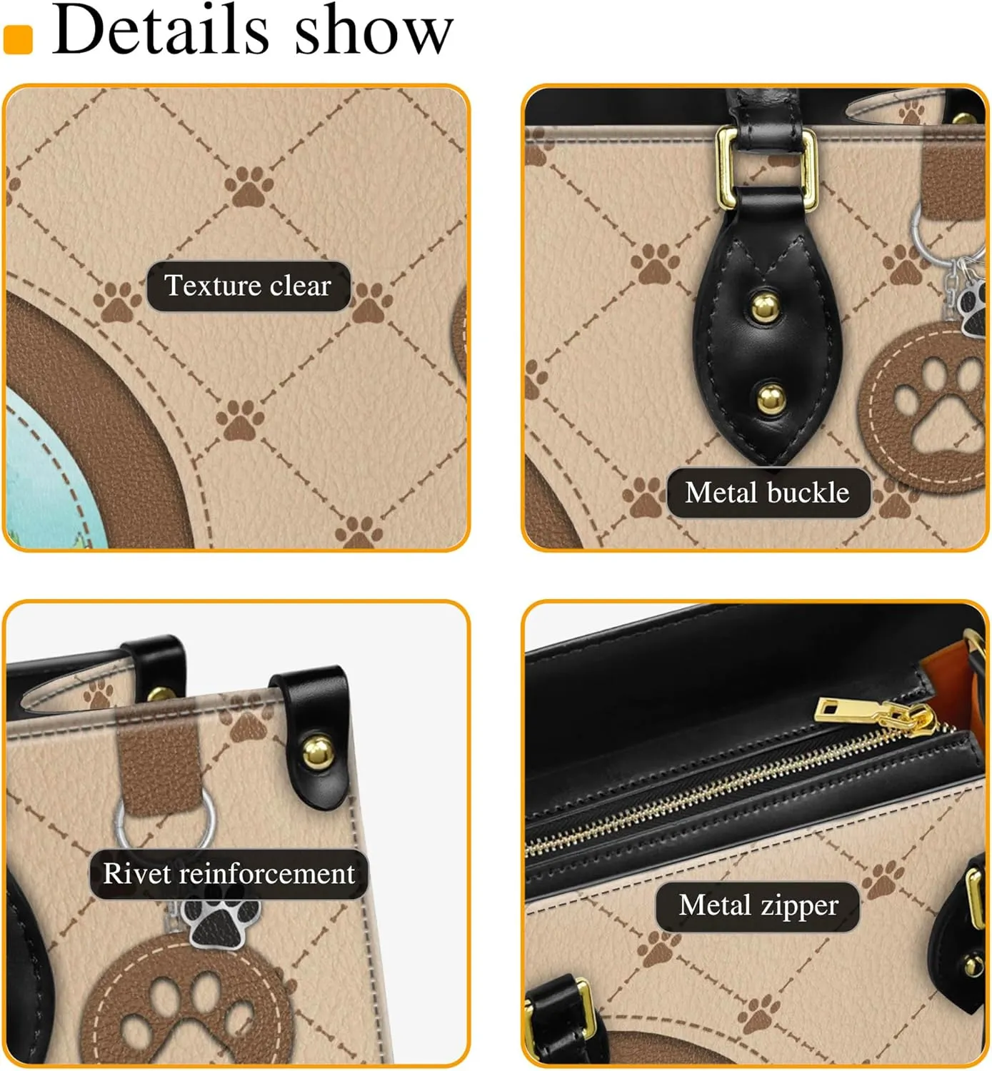 Personalized Havanese Dog Handbags, Custom Name Dog Leather Bags, Purses, Shoulder Bag, Gift For Dog Mom Dog Lover