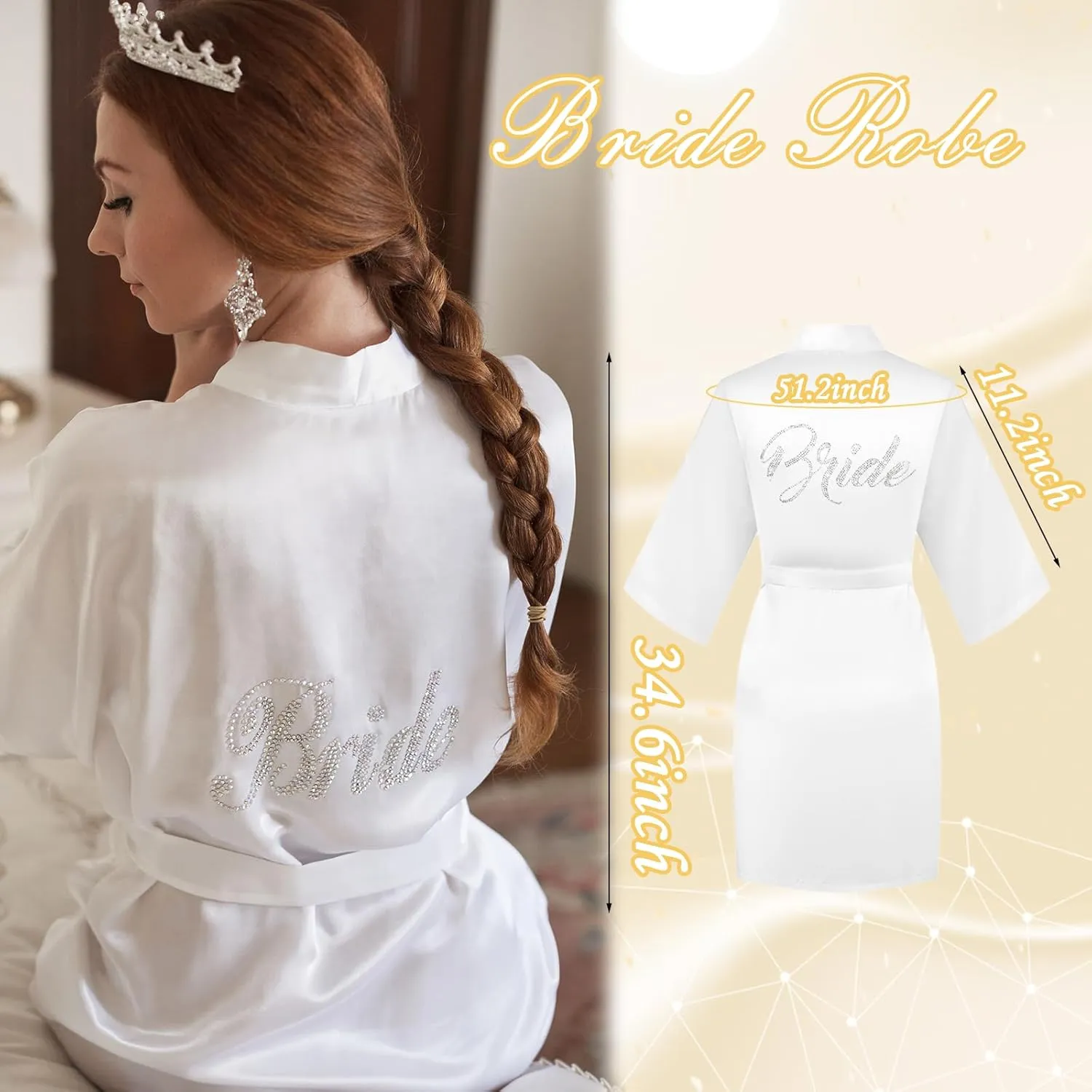 Personalized Initial Wedding Bride Slippers, Bride to Be Gifts, Bridal Shower Gifts, Wedding Bride Robe Hair Clip