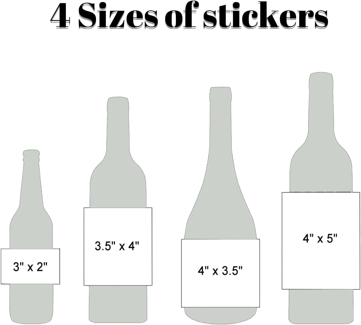 Personalized Wine Bottle Labels Champagne Wine Label Photo Stickers Personalized Engagement Wedding Birthday Party Graduation Wine Stickers Self-Adhesive(4x5inch (10.16x12.70cm))
