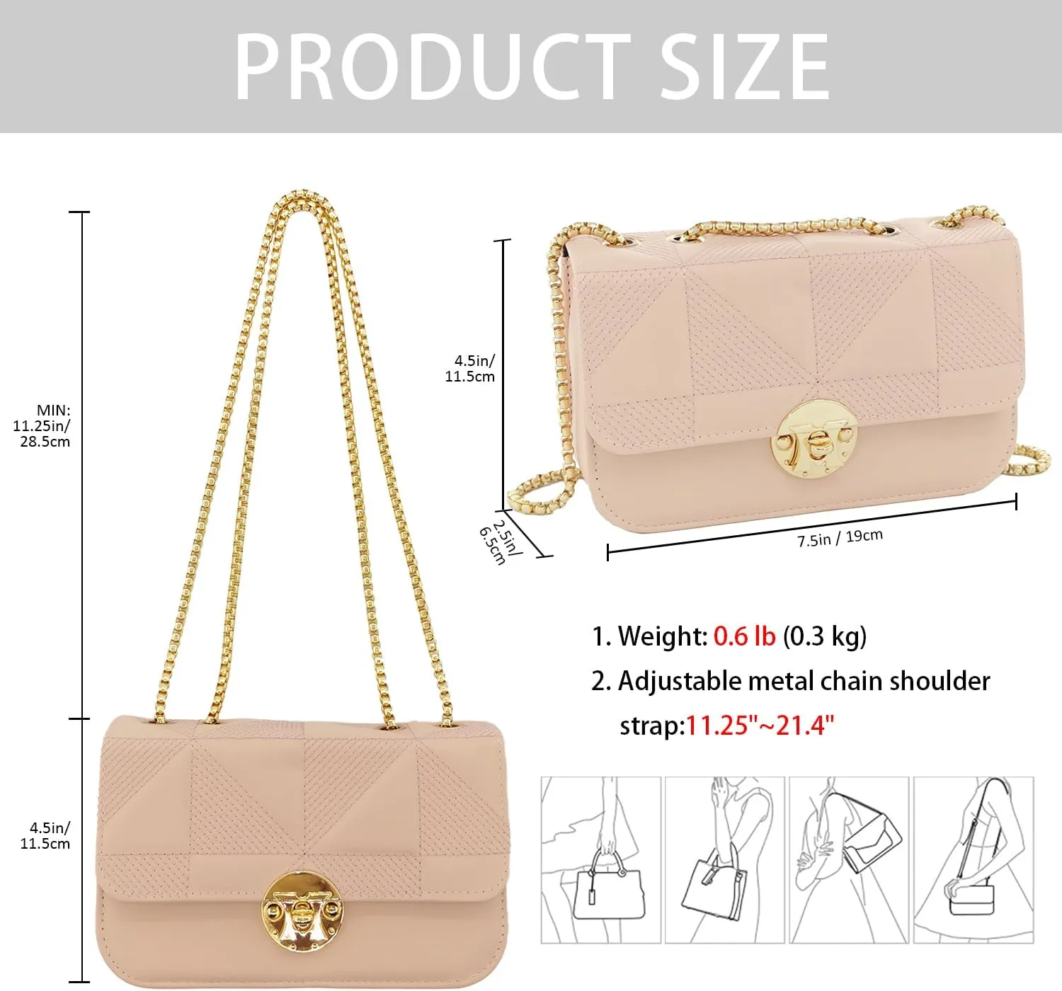 PORT&LOTUS Mini Shoulder Bag for Women PU Leather Small Bags for Women Little Tote Bag Women Purses
