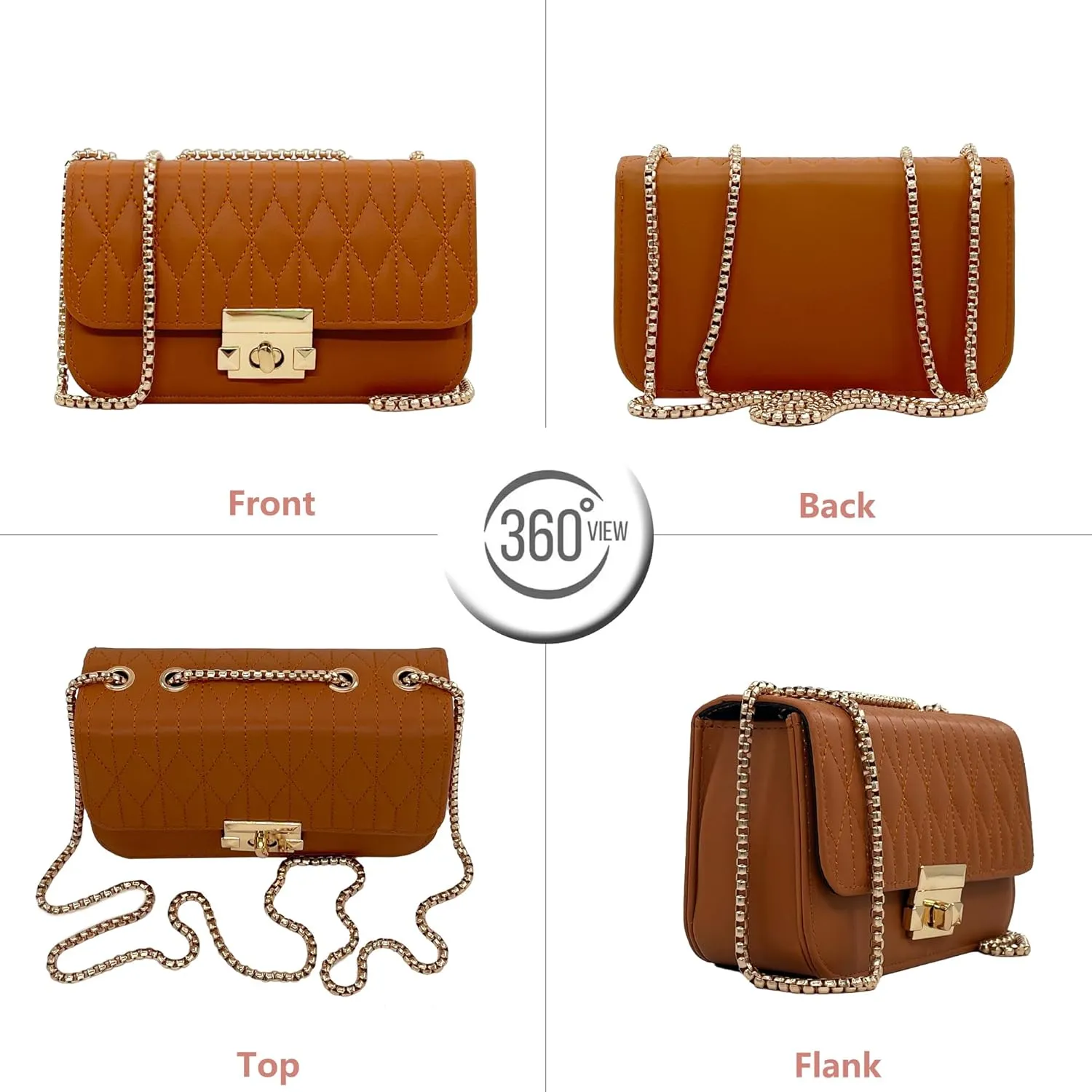 PORT&LOTUS Mini Shoulder Bag for Women PU Leather Small Bags for Women Little Tote Bag Women Purses
