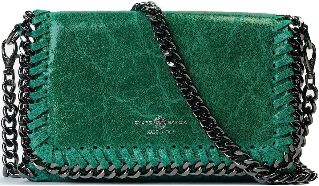 Premium Italian Leather Handmade in Florence, Italy. Small Crossbody Bag for Women with a Detachable Strap Made in Italy.