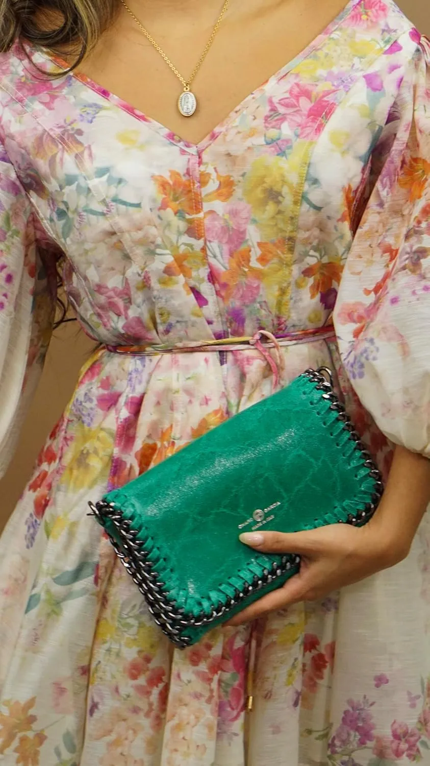Premium Italian Leather Handmade in Florence, Italy. Small Crossbody Bag for Women with a Detachable Strap Made in Italy.