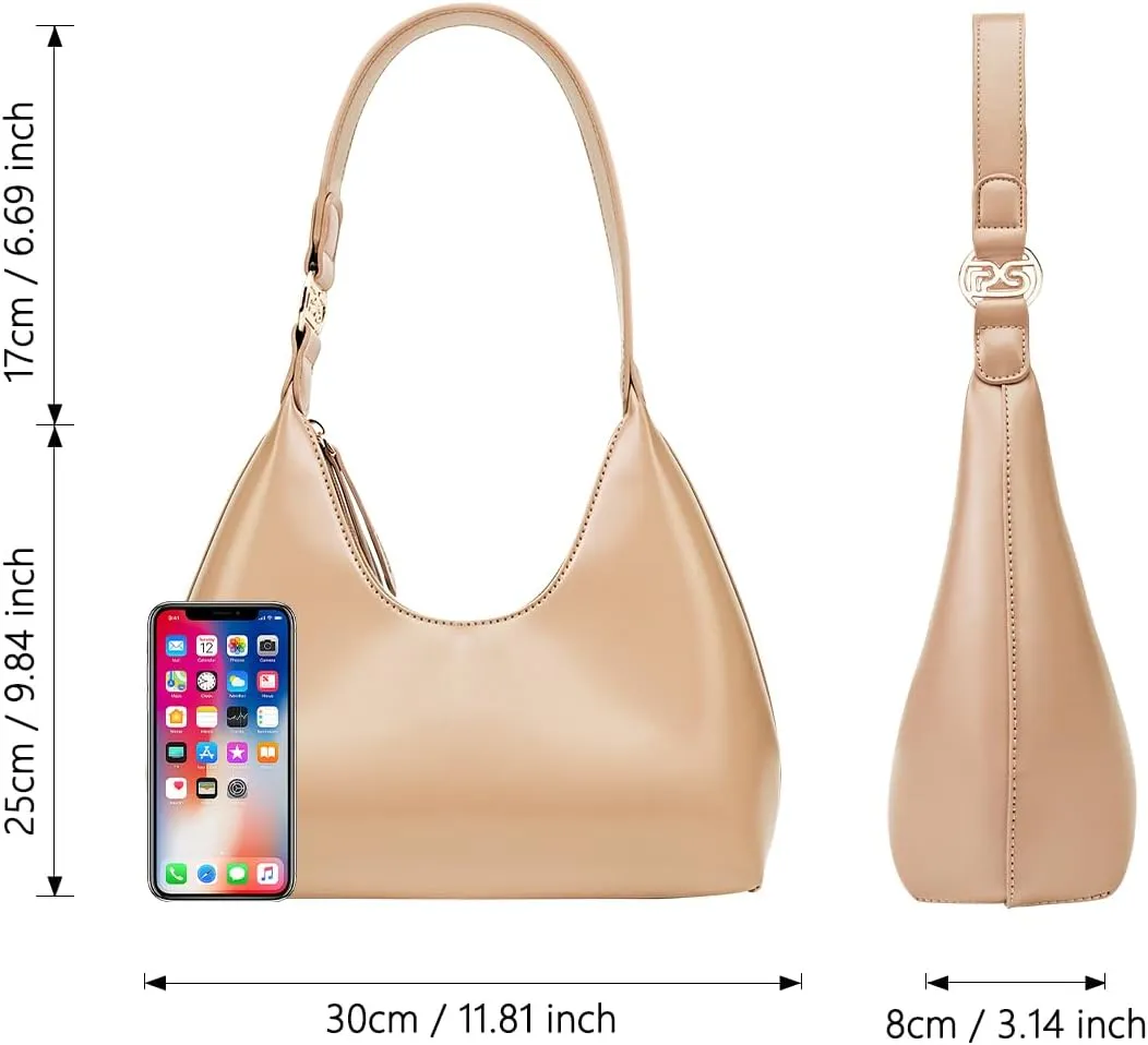 PS PETITE SIMONE Shoulder Bag for Women Small Hobo bag Crescent Bag Everyday Purse Trendy Bags for Women 2025