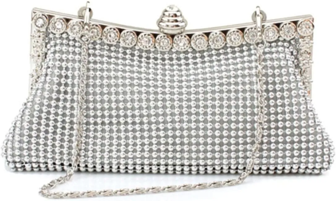 Purse for Wedding Studded Diamond Evening Purse Women's Fashion Clutch for Formal Outfit Large Capacity Bag