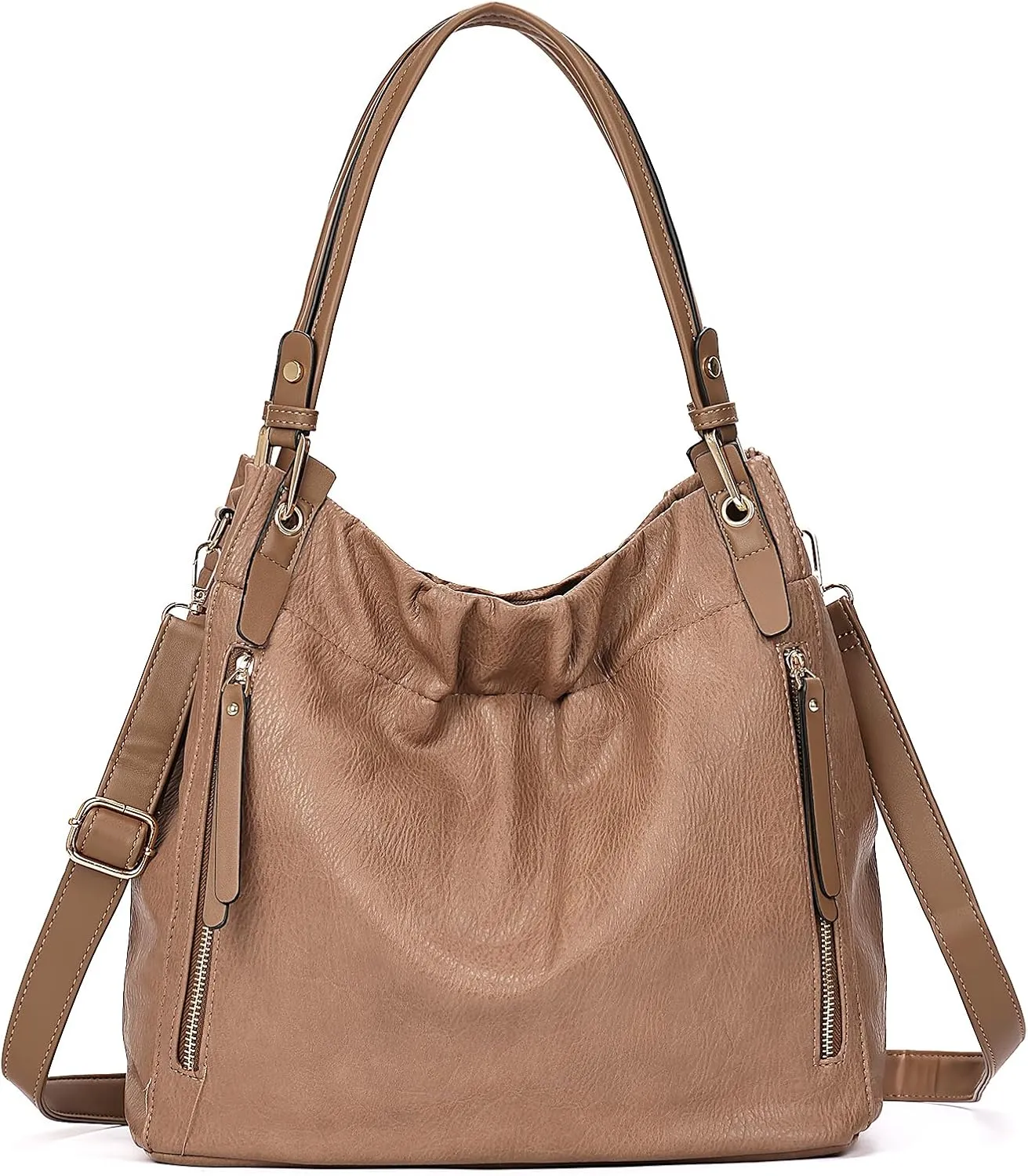 Purses and Handbags, Large Size Faux Leather Hobo Style Handbags for Women, Shoulder Bag with Removable Strap