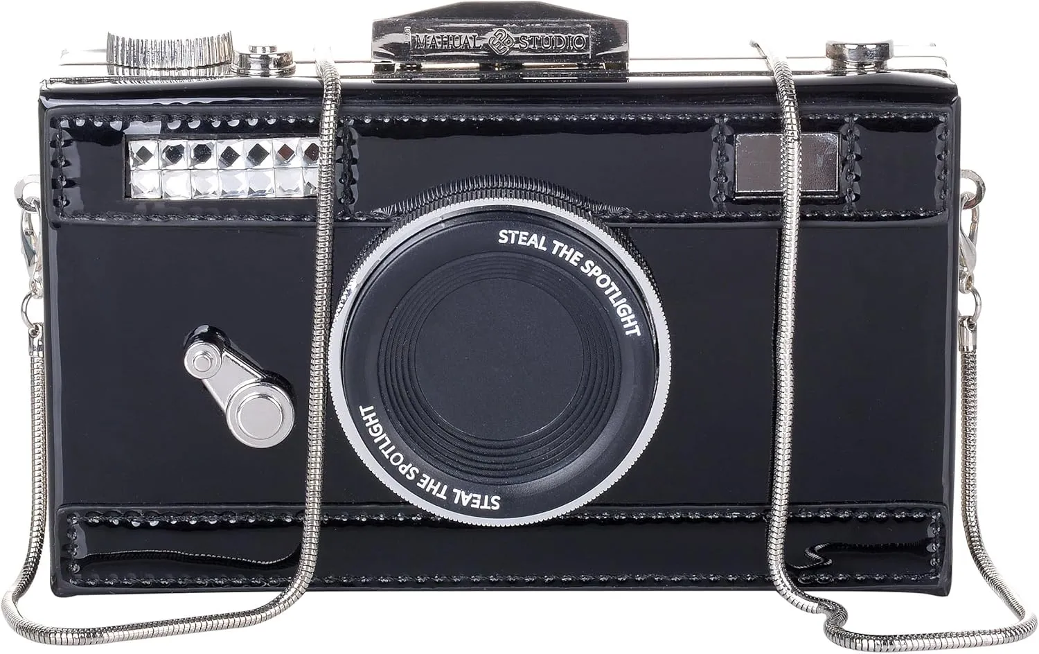 QZUnique Camera Shoulder Bag Snapshot PU Leather Crossbody Bag Vintage Novelty Cute Handbag Purse