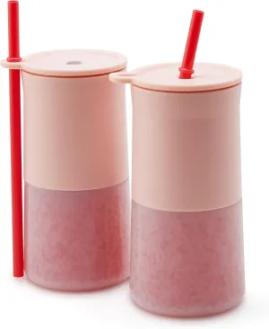 Rabbit Frozen Cocktail Silicone Tumbler, Set of 2, Pink