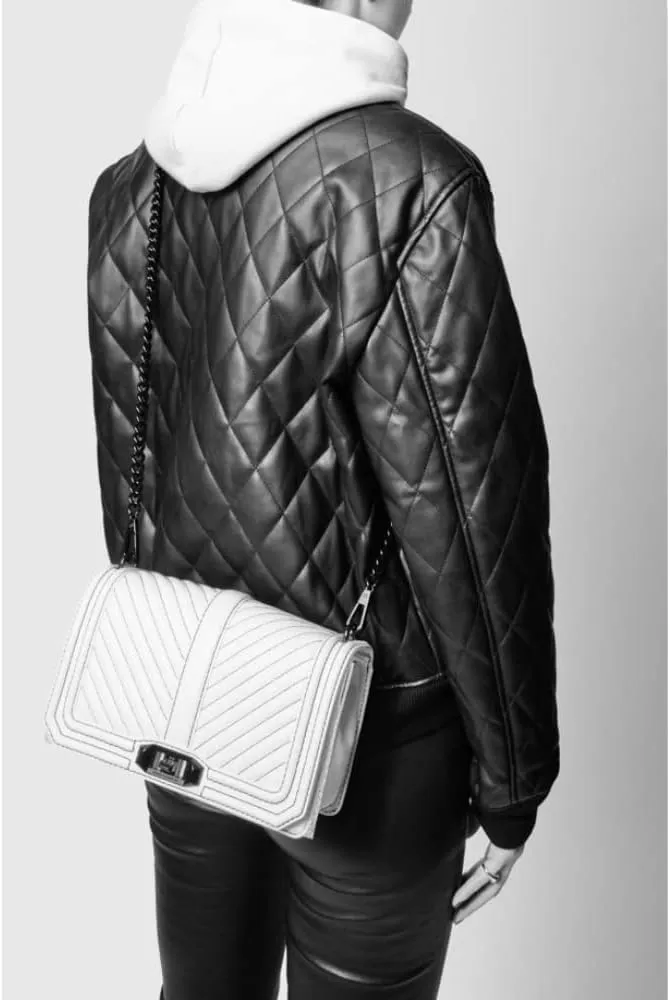 Rebecca Minkoff Chevron Quilted Love Crossbody
