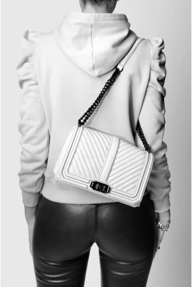 Rebecca Minkoff Chevron Quilted Love Crossbody