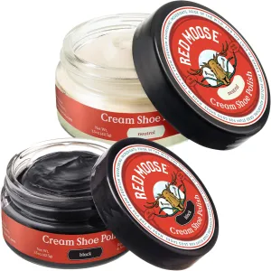 RED MOOSE Premium Boot and Shoe Cream Polish - Made in the USA