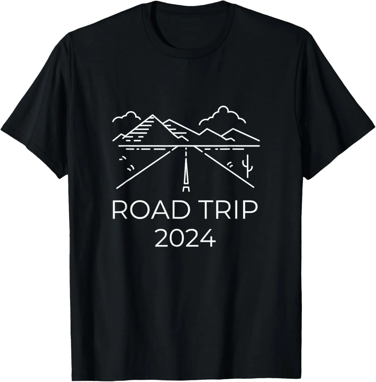 Road Trip Travel Souvenir 2024 Camper Hiking Family Vacation T-Shirt
