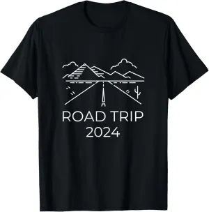 Road Trip Travel Souvenir 2024 Camper Hiking Family Vacation T-Shirt