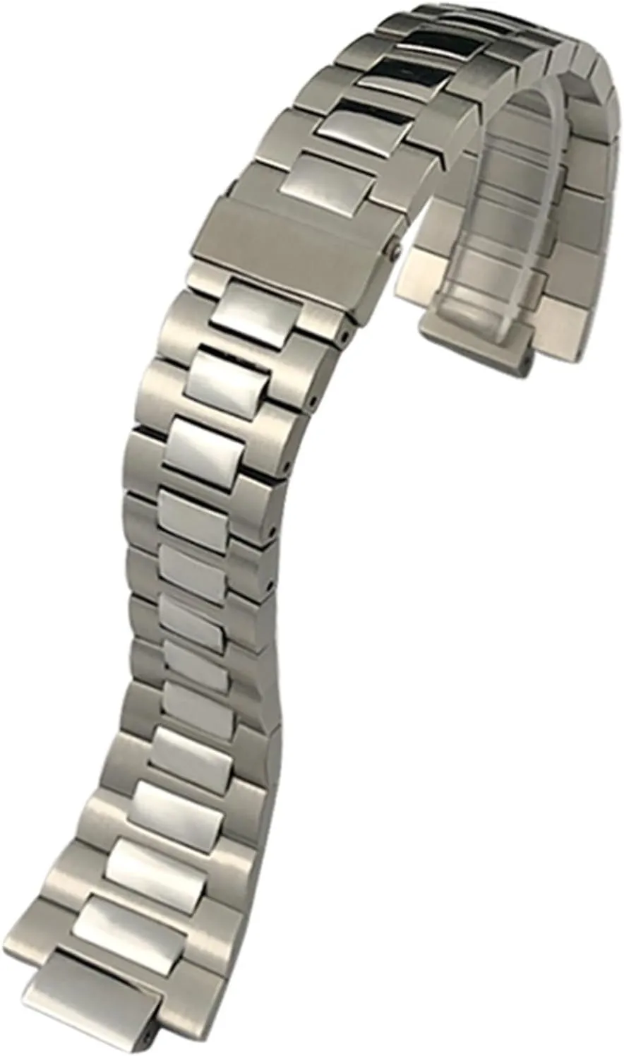 SCRUBY 13mm Stainless Steel Watchband 25mm，For Patek Philippe NAUTILUS 5711 5726 Silver Metal Watch Strap Bracelets