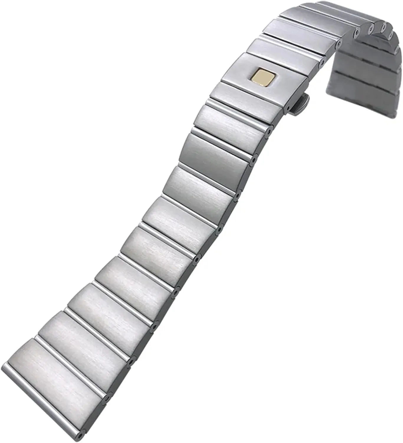 SERDAS 15mm 17mm 18mm 23mm 25mm Concave Shape Stainless Steel Watchband Fit for Omega Constellation Silver Watch Strap Solid Bracelets