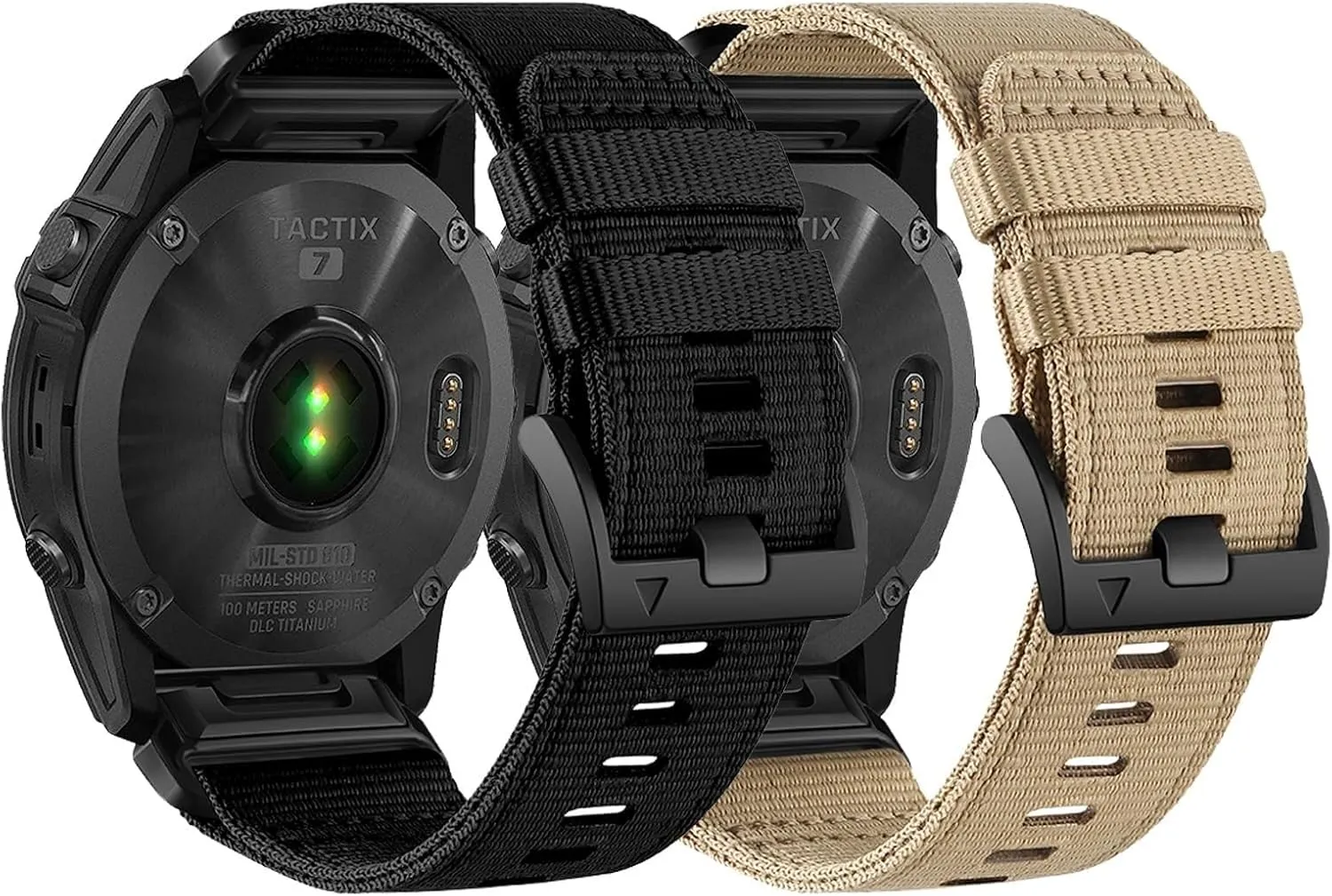 SERDAS 26mm Quickfit Watch Band Compatible with Garmin Fenix 7X/6X/5X/Enduro 2, Rugged Nylon Sport Strap，For Garmin Fenix 7X Pro Sapphire Solar/ 6X Pro/5X Plus/Tactix 7