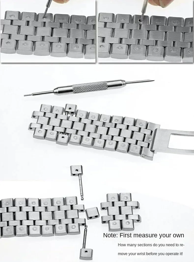 SERDAS Curved End Interface Men's Metal Watchband For IWC Mark 17 18 Pilot's 377710 377714 Watch Strap Stainless Steel Chain 20MM 21MM
