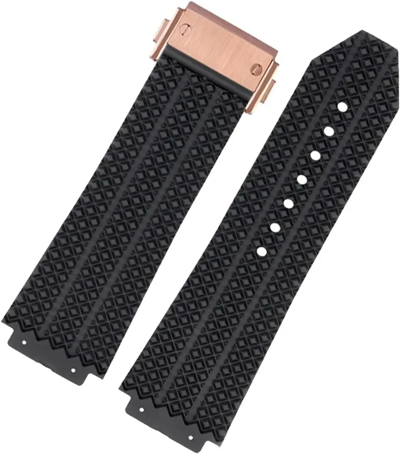 SERDAS FKM Fluorosilicone watchbands For HUBLOT BIG BANG Silicone 25 * 17mm 26 * 19mm Waterproof Men's Watch Strap Chain Watch Rubber Bracelet Wristband