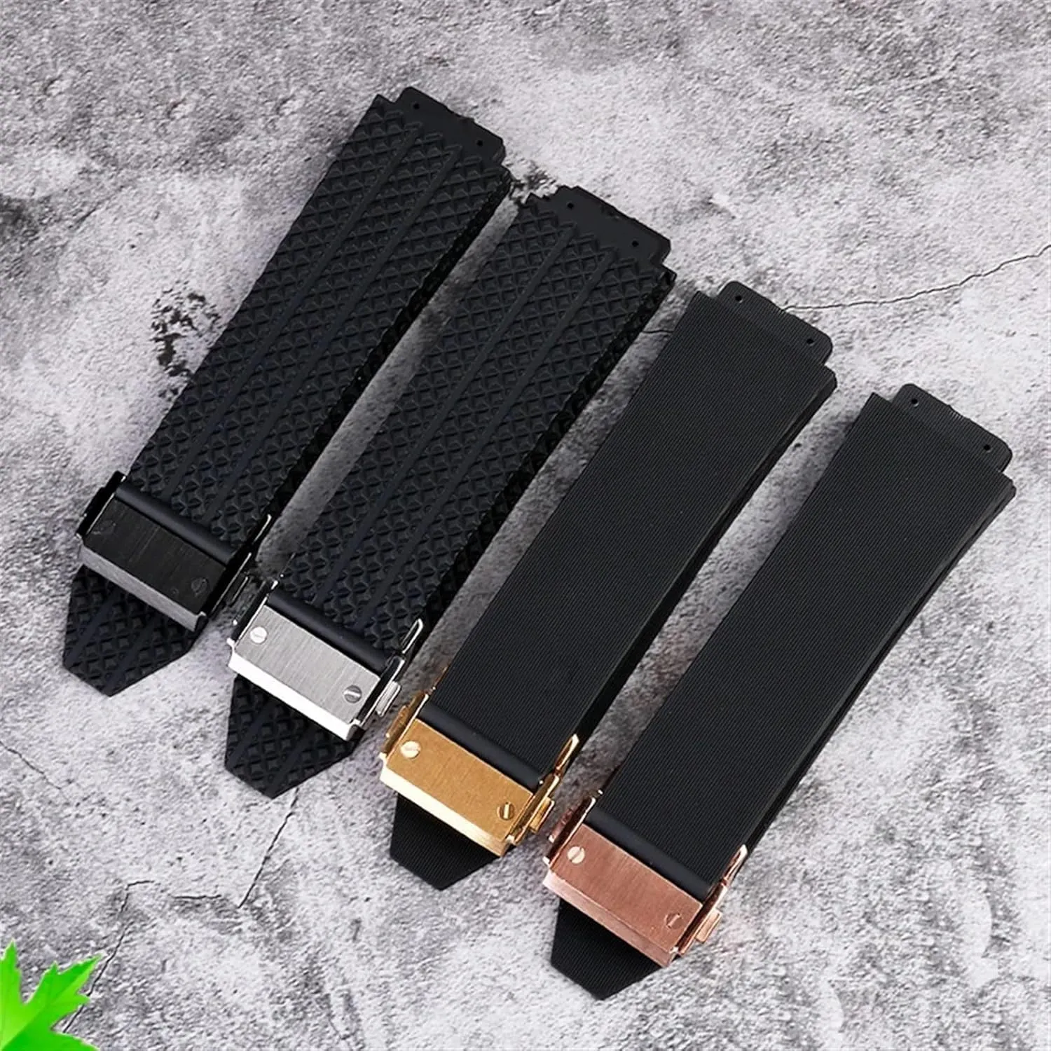 SERDAS FKM Fluorosilicone watchbands For HUBLOT BIG BANG Silicone 25 * 17mm 26 * 19mm Waterproof Men's Watch Strap Chain Watch Rubber Bracelet Wristband