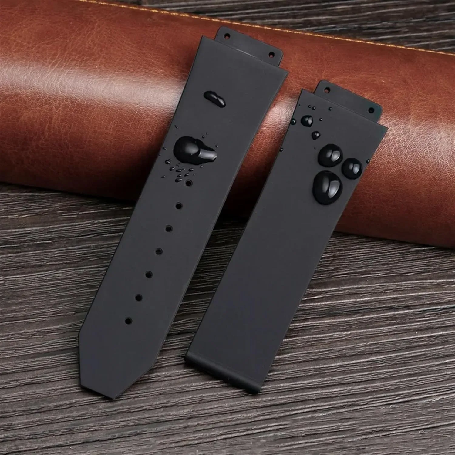 SERDAS FKM Fluorosilicone watchbands For HUBLOT BIG BANG Silicone 25 * 17mm 26 * 19mm Waterproof Men's Watch Strap Chain Watch Rubber Bracelet Wristband