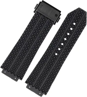 SERDAS FKM Fluorosilicone watchbands For HUBLOT BIG BANG Silicone 25 * 17mm 26 * 19mm Waterproof Men's Watch Strap Chain Watch Rubber Bracelet Wristband