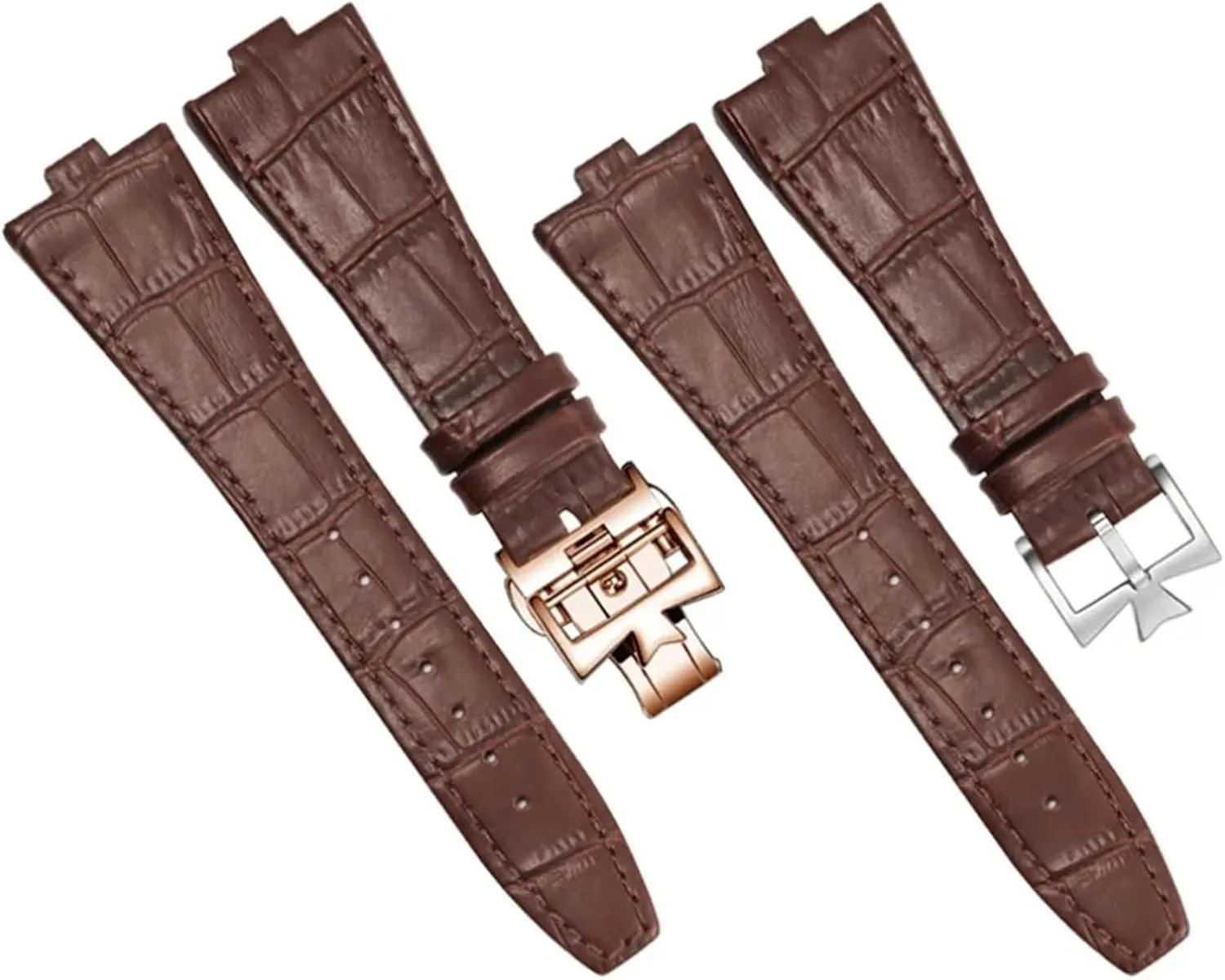 SERDAS Genuine Leather Watchband For Vacheron Constantin Series 4500V 5500V P47040 Stainless Steel Buckle 25 * 8 25 * 7 Watch Strap